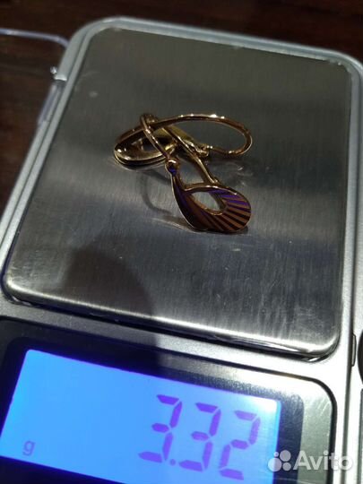 Золотые серьги СССР