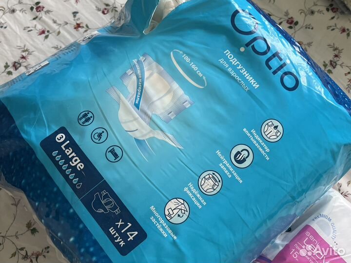 Подгузники для взрослых (L), Ур.прокладки