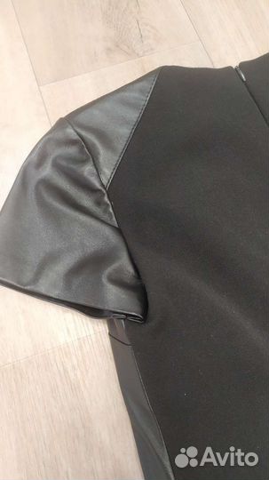 Кожаное платье 42 размер