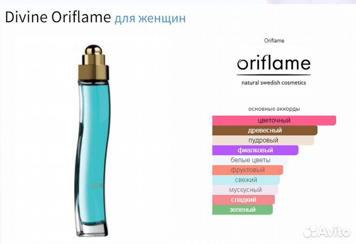 Oriflame женские парфюмы, духи, туалетные воды