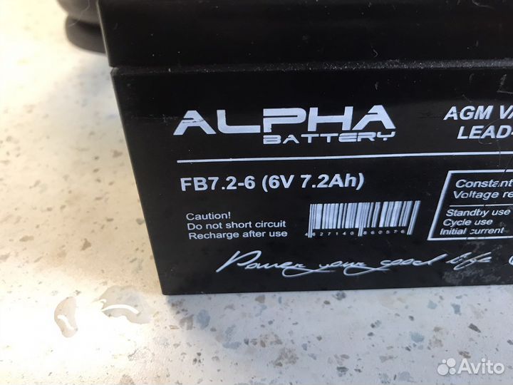 Аккумулятор 6 вольт 7. 2 a.h