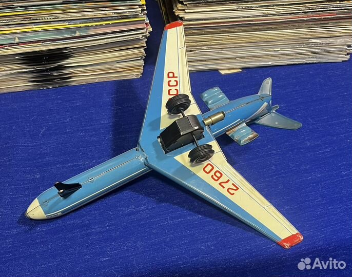 Самолёт аэрофлот детская игрушка инерционная метал