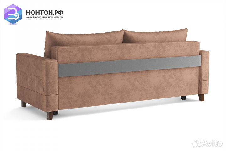 Диван выкатной евромагнат светло-коричневый