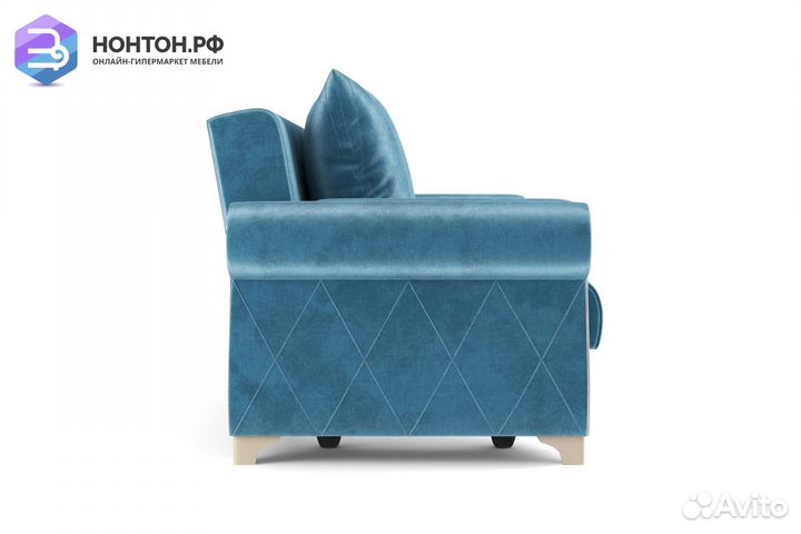 Диван книжка Порто М голубой