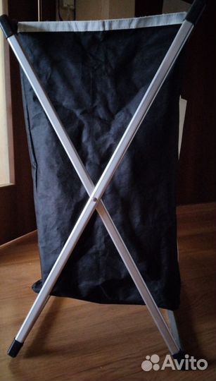 Корзина для белья складная с тремя отделениями