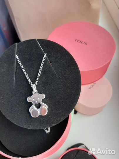 Tous кулон серебро