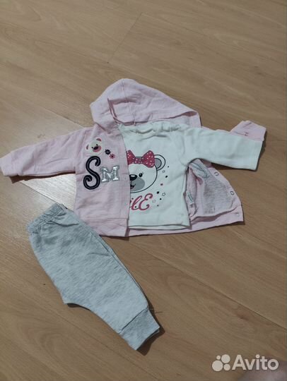 Костюм тройка на девочку 68