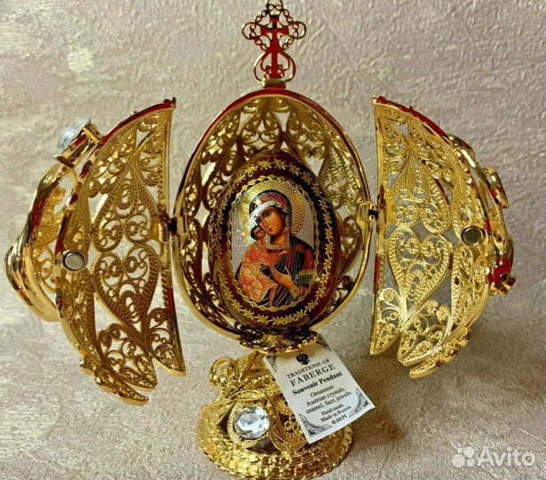 Яйцо Фаберже Пасхальное. Мадонна с младенцем