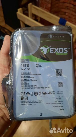 Жесткий диск seagate exos x16 16 тб