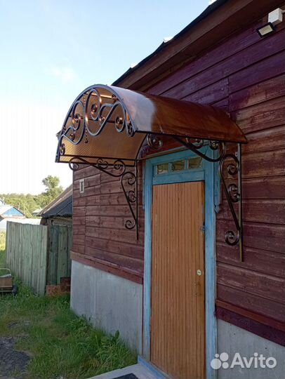 Кованый козырек