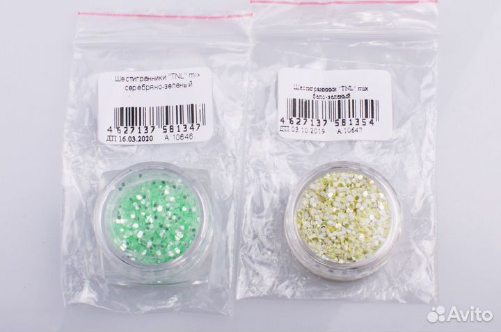 Шестигранники для дизайна ногтей