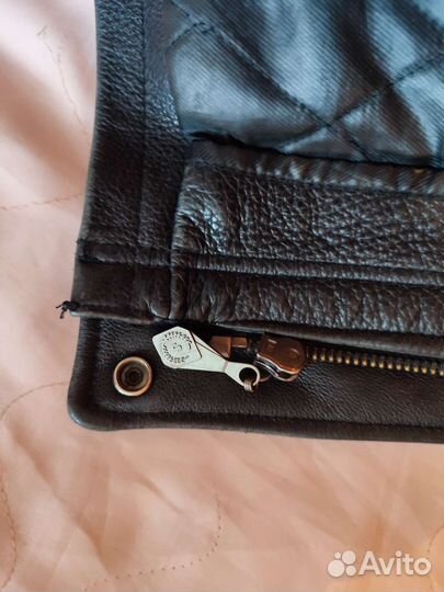 Куртка кожаная мужская зимняя 54