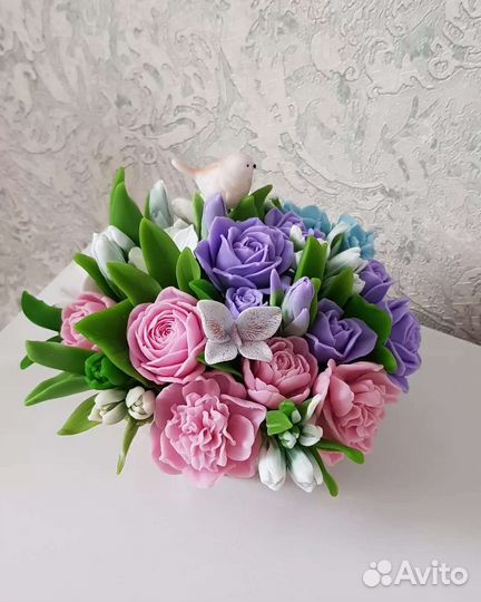 Букет цветов из мыла