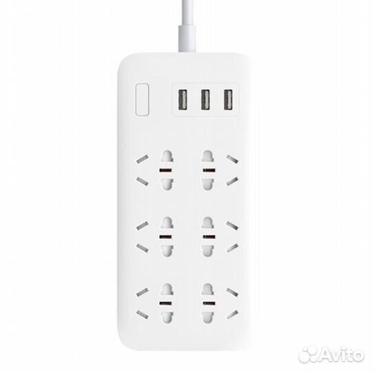 Xiaomi Mi Power Strip, 6 розеток + 3 USB, белый CN