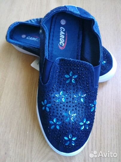 Обувь женская джинсовая