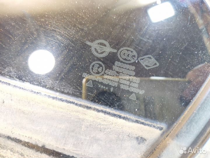 Стекло двери задней левой форточка Haima 3