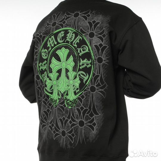 Свитшот chrome hearts черный