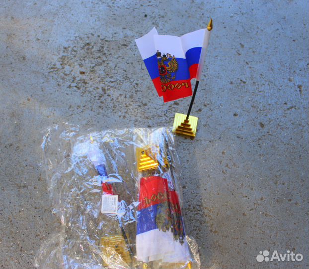 Флаг России настольный