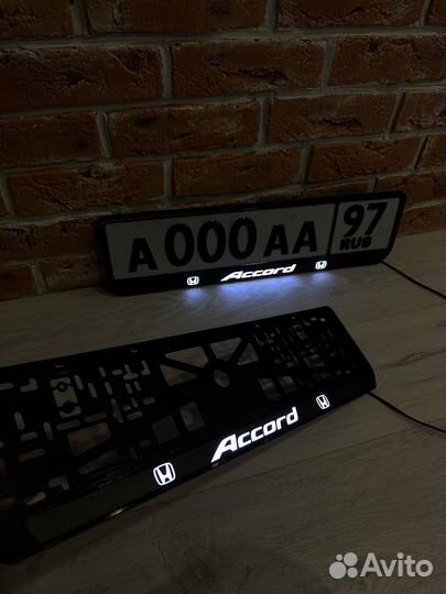 Лед рамки для госномера авто