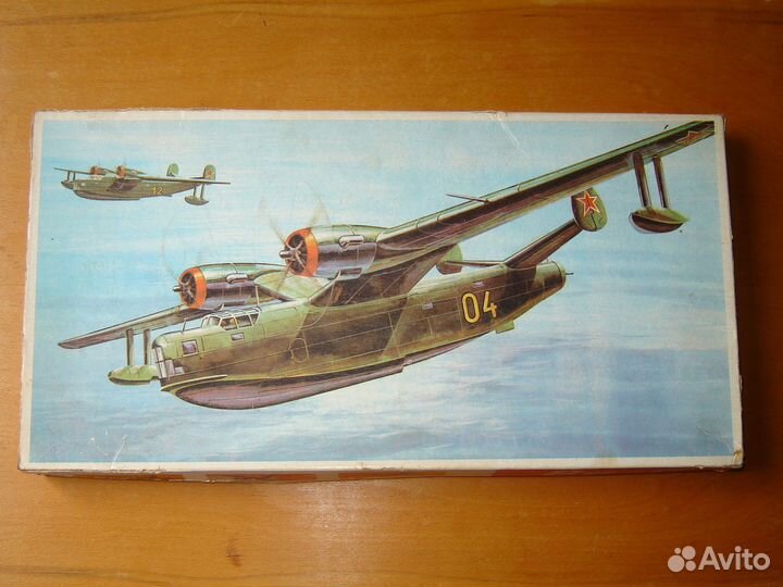 Сборная модель самолета Бе-6 VEB plasticart ГДР 1