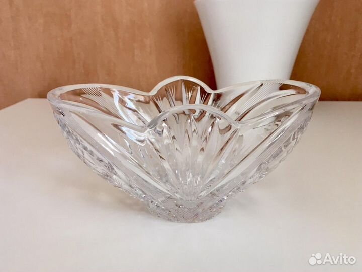 Салатник (конфетница) хрустальный