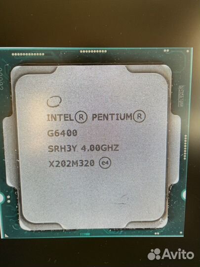 Cpu intel pentium gold g6400
