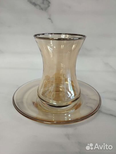 Набор чайный, армуды на 6 персон, 120мл разные цв