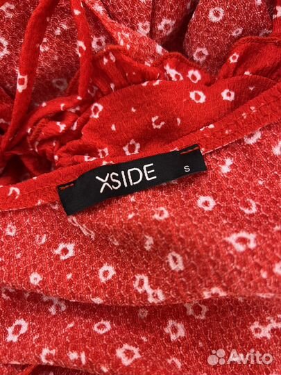 Платье летнее красное S