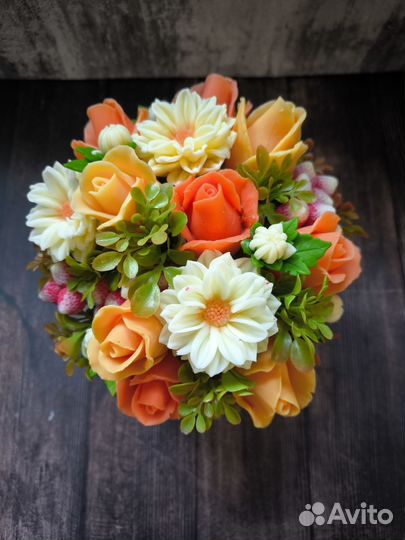 Букет из мыла 8 марта