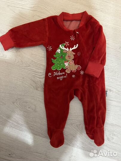 Слип детский новогодний