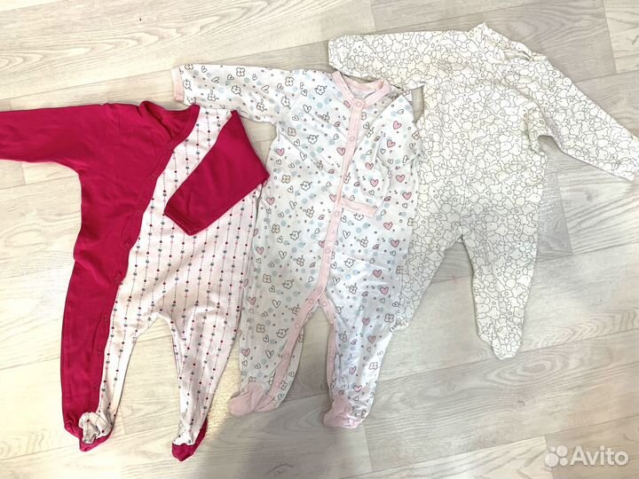 Большой пакет вещей для девочки с 0 до 1,5г