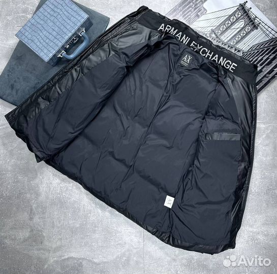 Куртка пуховик armani exchange