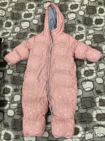 Зимний комбинезон для девочки 74 размер