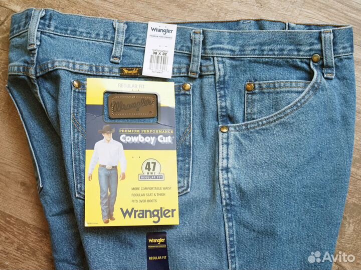 Джинсы Wrangler 47MWZ Stonewash новые 36х32