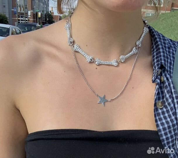 Чокер Vivienne Westwood колье ожерелье косточки