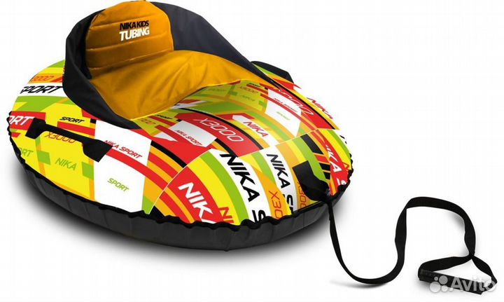 Тюбинг ника Овальный (Машинка красный)