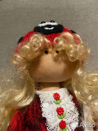 Кукла тильда Божья Коровка