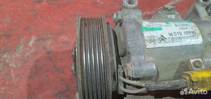 Ситроен С4 компрессор кондиционера Citroen C4 1.6