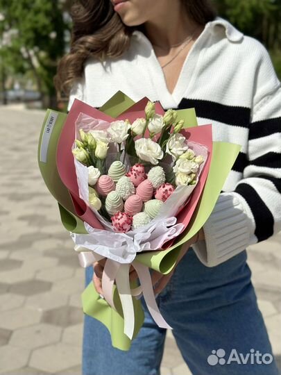 Букеты с клубники в шоколаде