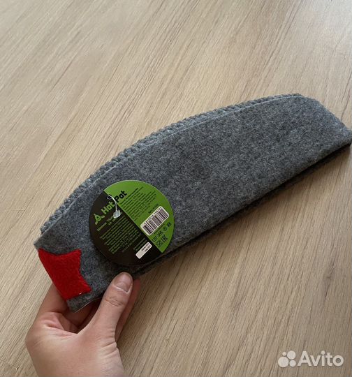 Шапка «Пилотка» со звездой для бани и сауны