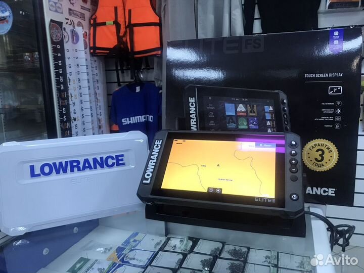 Эхолот lowrance elite 9 fs (русский язык) + датчик