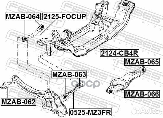 Рычаг подвески 2125-focup 2125-focup Febest