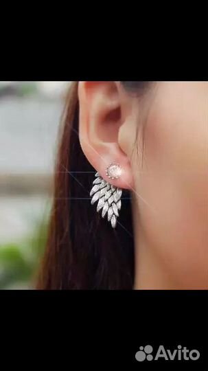 Серьги «Крылья» новинка