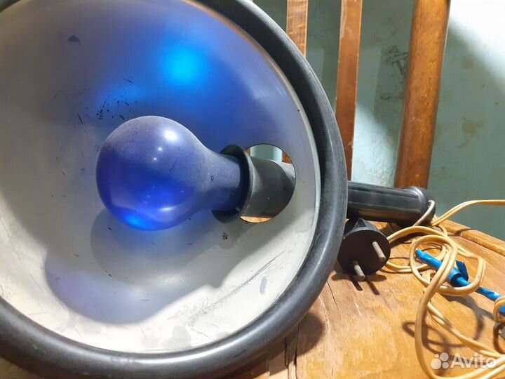 Синяя лампа рефлектор минина