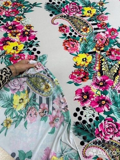 Трикотажное полотно Масло принт арт. 322-126