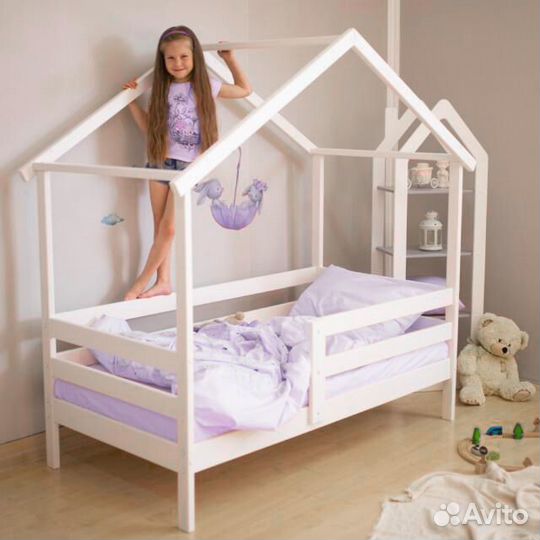 Кроватка MY place от 2х лет из натурального дерева