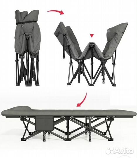 Раскладушки туристические с чехлами