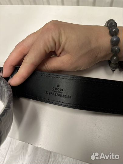 Ремень мужской Gucci 125 см натуральная кожа