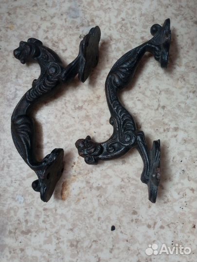 Ручки дверные чугунные ретро