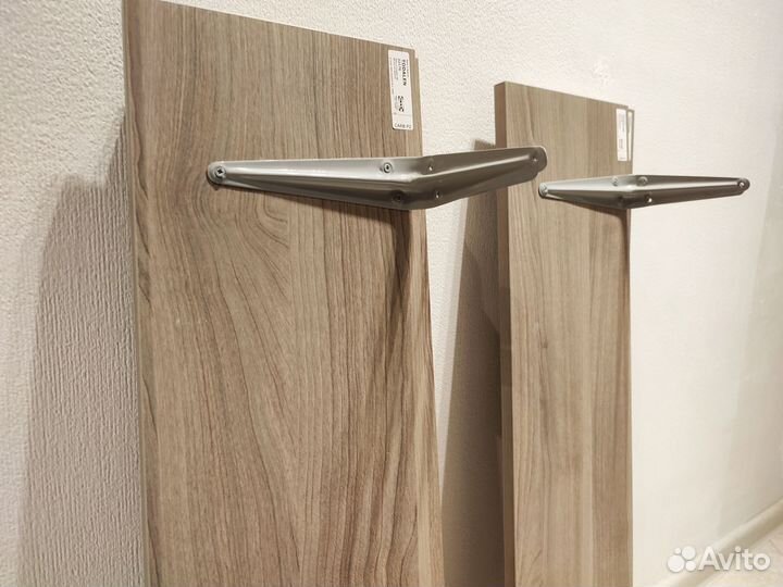 Полка IKEA todalen с кронштейнами коричневая 5 шт